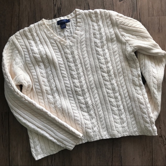 J. Crew Sweaters - • J. Crew Cream Sweater •